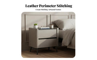 2-Drawer End Table Luxury and aesthetic Nightstand Fully Assembled for Guest Room, Hotel