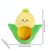 Fuzzy Corn on the Cob Hat Novelty Humorous Corn Hat Oversized Headwear for Kids, Stage Performances