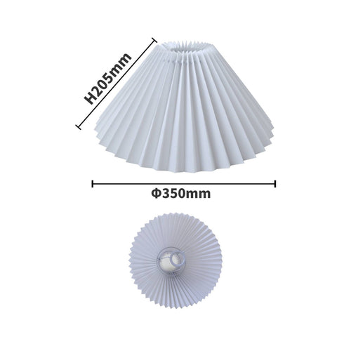 Pleated Lampshade Foldable Textile Lamp Shade Vision-Ease for Homestay