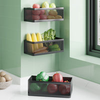 Wall-Mounted Storage Basket for Ginger, Garlic, and Onions