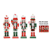 13cm Candy Nutcracker Soldier Wooden Christmas Decoration Small Gift