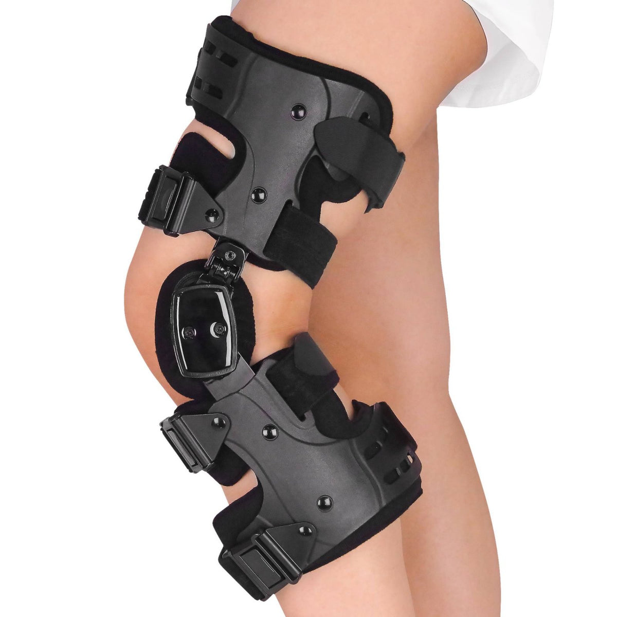Multi-Angle Adjustment ROM Knee Brace Side Stabilizers Adjustable Knee Immobilizer Stabilizing Straps