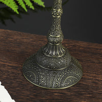 European Style Zinc Alloy Candle Holder with 5 Arms for Table Decor