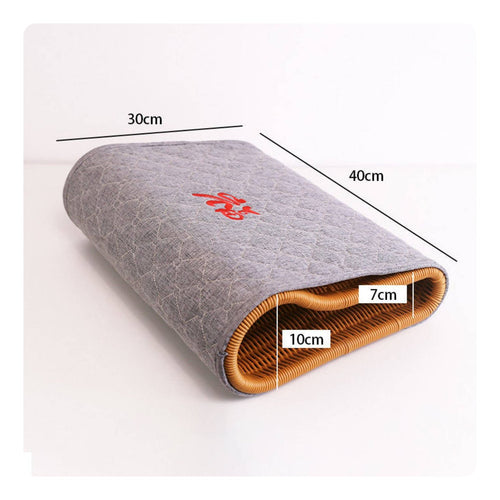 Rattan Neck Pillow Ergonomic Hollow Breathable Pillow Comfortable for Rest, Rest