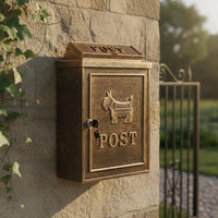 Vintage Wall Mailbox Rainproof Vintage Mailbox Weather Resistant for Entrance