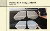 Q5L SUV Door Speaker Metal Trim Sticker Interior Upgrade