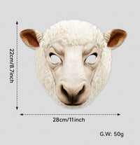 Halloween Animal Masks - Sheep and Brown Bear EVA Cartoon Costume Masks
