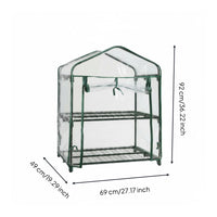 Clear PVC Greenhouse Cover Waterproof Zippered Plant Shelter Outdoor and Indoor