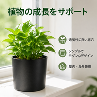 Flower Pot, Ornamental Plant Pot, Indoor Planter, Plastic Pot, Minimalist Design, With Drainage Holes