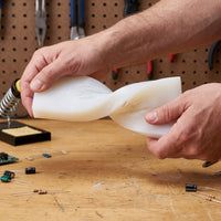 Zhengbang Silicone Rubber Pads - Shock Absorbing, Anti-Slip, High Temperature Resistant, Thick White Gasket Blocks