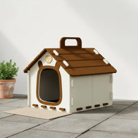 Enclosed Felt Cat House All-Season Use Cat Cave Bed Scratch Resistant for Indoor