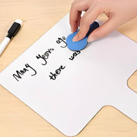 10 Pieces Double Sided Whiteboard Lightweight Handheld Dry Erase Board