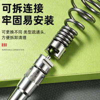 家用可拆卸耐磨不易断链条疏通器 快速清理堵塞物强力管道疏通器