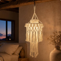 Macrame Hanging Light Shade Handmade Macrame Hanging Lamp Shade Easy to Install