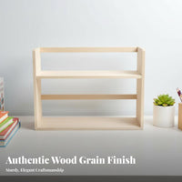 Student Textbook Stand Multifunctional Wooden Desktop Bookshelf for Homeowners