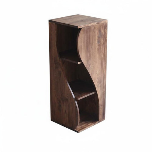S-Shaped Uncovered Cabinet Wabi-Sabi Aesthetic S-Shaped Cubby Shelf Rotating