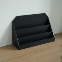 Vintage Wood File Rack Saving Wooden Desk Organizer Easy to Clean Desktop Document Sorter for Study