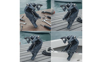 Swivel Bracket with Transom Clamp Assembly Hinged Transom Clamp Assembly Heavy-Duty Mount for Boat Owners