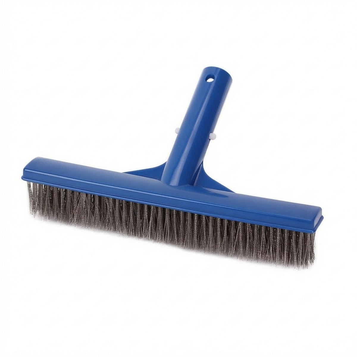 10-Inch Pool Brush with Stainless Steel Bristles Heavy-Duty Pool Brush with Wire Bristles Premium Quality Compatible for Swimming Pools