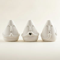 3 Pieces Resin Figurines Sculptural Statues Modern for Entryway