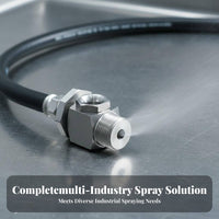 High Flow Hollow Cone Spray Nozzle Stainless Steel Vortex Nozzle Forged for Dust Suppression, Desulfurization