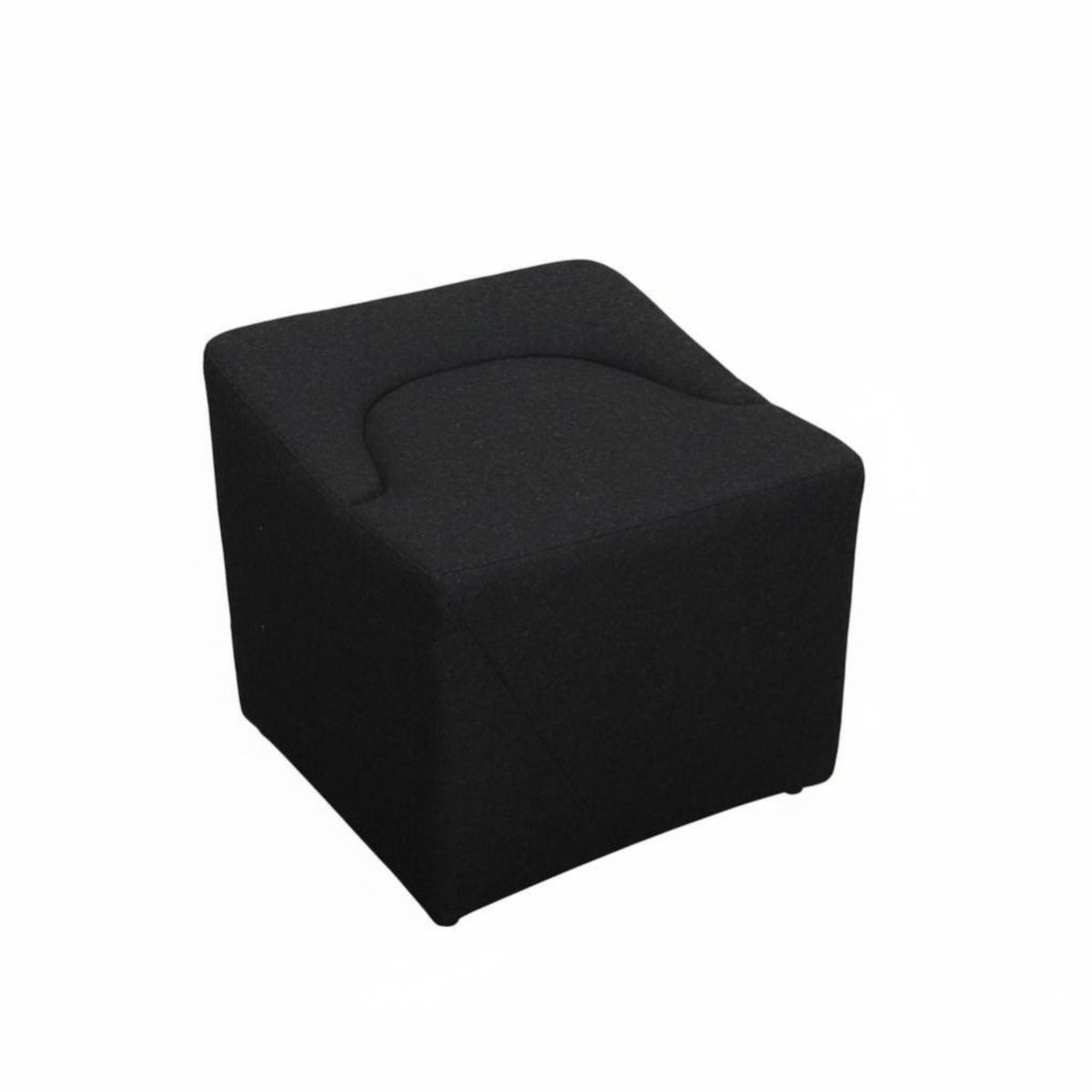 Sculptural Cube Stool Nordic design Ottoman adaptable for Lounge Area, Entryway