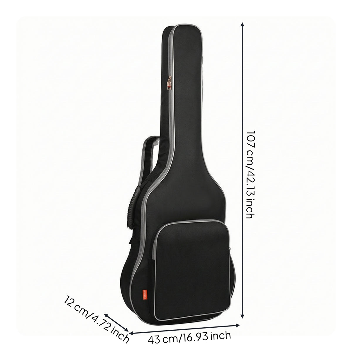 oxford Acoustic Guitar Gig Bag Padded Acoustic Guitar Bag Portable for Travel, Lessons