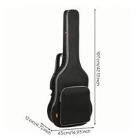 oxford Acoustic Guitar Gig Bag Padded Acoustic Guitar Bag Portable for Travel, Lessons