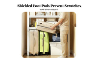 High Load Capacity Multi-Tier Metal Shelf Long-Lasting Construction Floor Standing Utility Shelf Space Saving Design Heavy Duty Storage Rack Easy Assembly for Kitchen, Balcony, Pantry, Basement