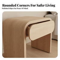 Multi-Drawer Nightstand with Shelf Minimalist Look for Bedroom, Renters, Parents