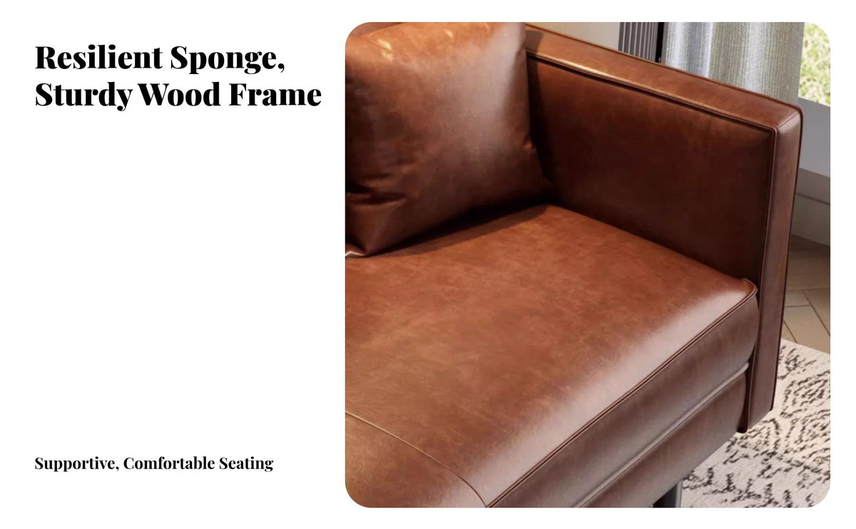 Light Luxury Straightspine Loveseat Italian Inspired Living Room Seating Minimalist visual appeal Small Sofa space-efficient Design for Apartment Dwellers, homeowners, Students, Lounge Area, Home Office, Bedroom