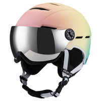 Gradient Ski Helmet with Integrated Goggles for Adults