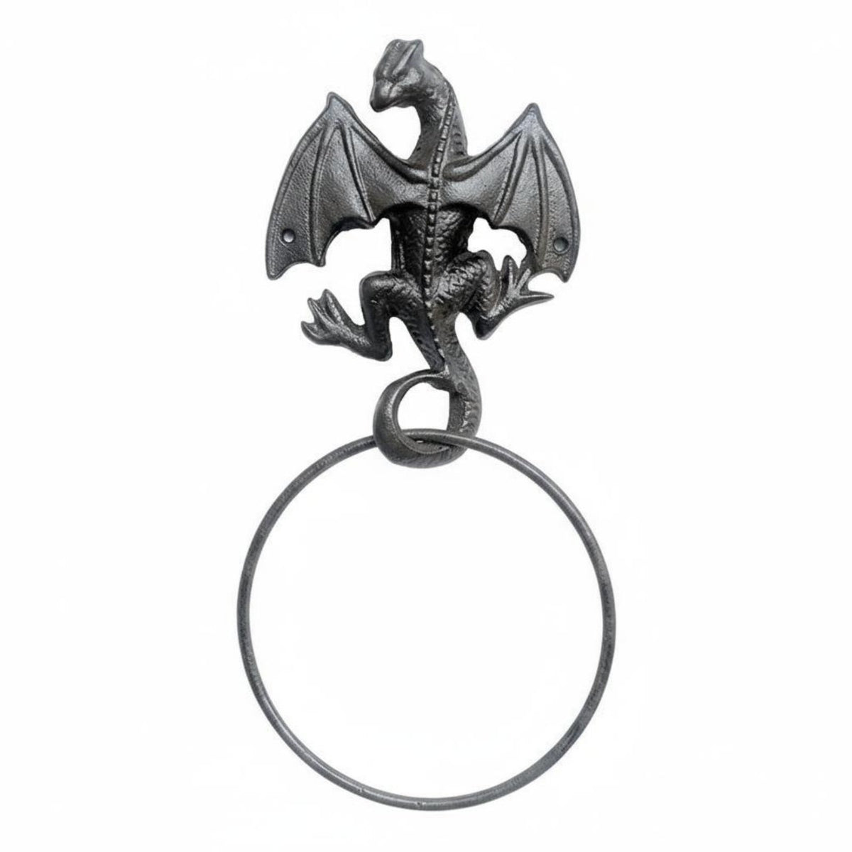 Cast Iron Dragon Towel Rack Vintage Aesthetic Gothic Wall Mounted Towel Hanger