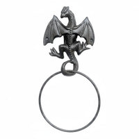Cast Iron Dragon Towel Rack Vintage Aesthetic Gothic Wall Mounted Towel Hanger