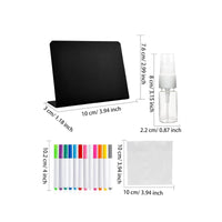 50 Pieces Mini Chalkboard Sign Includes Marker and Spray Bottle for Party