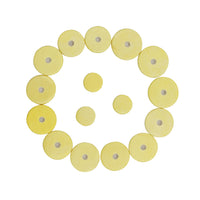 Wholesale 16-Hole Flute Leather Pads, Yellow Flute Key Pads, Flute Cork Pads, Flute Repair Accessories