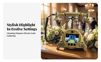 Stylish Video Guest Book Phone | Ornate Decorative Construction, Glossy Metal-Look Finish, Video Message Phone, for Weddings