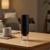 Portable Electric Coffee Mill Adjustable Electric Coffee Compact for Campers, Camping, Office