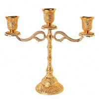 Candelabra with Pedestal Base Elegant Metal Candle Holder Luxurious for Banquets
