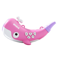 Toy Whistle with Strap Rechargeable Whale Whistle Whistle Light-up Musical for Children, Pretend Play, Breathing Practice