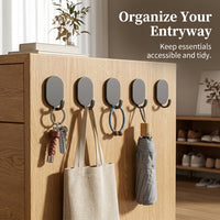 Adhesive Hooks for Wall Heavy Duty, Strong Sticky for Kitchen Waterproof, Stainless Steel No Drill for Renters Dorm Room