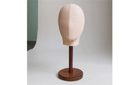 Mannequin Head with Detachable Wood Stand Professional for Boutiques