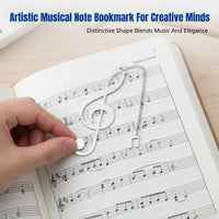 Metal Bookmark with Music Note Decoration, Engraved, Teacher Appreciation Gift, Graduation, Holiday Present