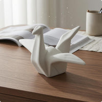 Origami Crane Ornament Decorative Geometric Bird Figure Lightweight