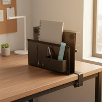 22 Lbs Load Capacity Desk Side Storage Rack Easy Installation Clamp-on Desk Organizer Heavy Duty for Study