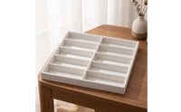 Multi-Slot Eyeglasses Display Tray Practical Glasses Tray Slim Glasses Organizer Rectangular for Collectors, Drawer, Countertop