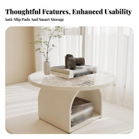 3 Pieces Round Tea Table with 2 Swivel Floor Chairs Easy to Clean Home Furniture