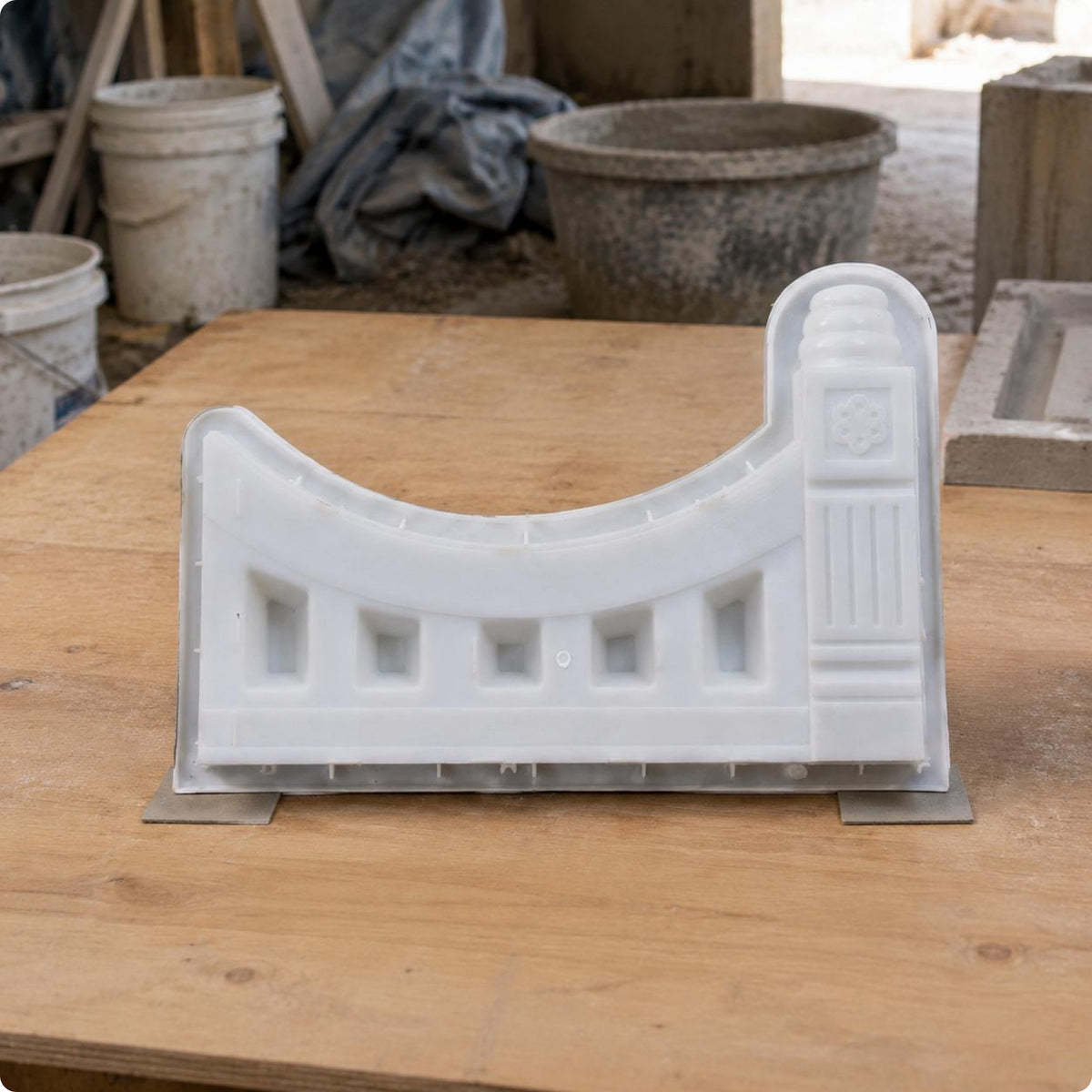 Flowerbed Brick Form Curved Profile Five Brick Cavity Form Raised End Section
