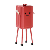 Wheeled Garbage Can Elevated Wastebasket Sturdy for Apartment