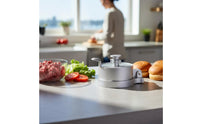 Aluminum Alloy Adjustable Burger Press Consistent Patties Hamburger Patty Press for Home Cooks, BBQ